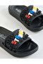 Women Black Printed Slides - 3