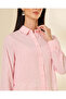 Women Pink Striped Button Blouse - 4
