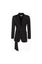 Classic Blazer with Belt Classic Blazer Women's Jacket - 2
