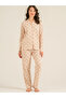Mother - Daughter, Cute Bears, 100% Cotton, Cream, Shirt Collar Pajama Set (the Sets Will Be Sold Separately.) - 5