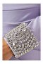 Asymmetrical Embellished Stone Embroidered Tailored Purple Couture Women's Dress - 4