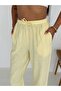 Linen Trousers with Pockets - Yellow Yellow - 2
