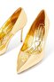 Belgravia High Heeled Gold Shoes - 5