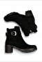 Janet Kenari Rubber Zippered Ankle Boots - 4
