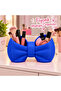 Bow Design Makeup Organizer 16X10 cm – Cosmetic and Makeup Supplies Organizer - Blue
