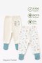 Baby&Child Organic Booties Pants with Self-Socking Bottoms Pajamas Transitional Cotton Set of 4 - 3