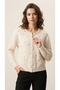 Stone Detailed Zippered Cardigan - 2