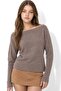 Busem Stone-Embellished Accessory Kayık Collar Blouse