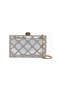 Crystal Quilt Box Mini with Crystals, Handcrafted Clutch and Crossbody Women's Bag