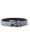 Kensington 30 Leather Belt - Dark Gray