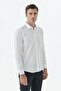 White 100% Cotton Comfort Fit Classic Collar Shirt - 3