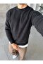 Soft Textured Boucle Sweater Black - 6
