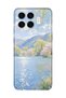 Xiaomi 17t Compatible Monet Style Lake Landscape Pattern Transparent Phone Case