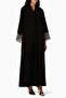 Shawl Collar Abaya Combines Modern Design with Traditional Touch - 5