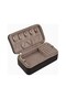Velvet Jewelry Box, Zippered, 2-Tier, Rectangular Design - 2