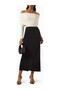 Off Shoulder Top, Stylish Top with Layered Neckline and Stretchy Jersey Fabric - 2