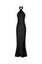 Satin Cross Strap Halter Gown Maxi Women's Dress - 2