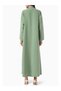 Lightweight Crepe Fabric Design for Stylish Collar Detailed Long Abaya Fashion - 3
