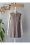 Long Line/Wave Pattern Vest with Pockets and Zipper Large Size Vest - 3