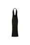 Chiffon Plunging Cowl Neck Maxi Dress Halter Low Back Gown Women's Dress - 2