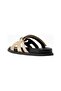 Eagle Cut Out Sandals, Comfortable and Modern Women's Slippers with Leather Detail - 2