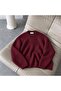 Reglan Sleeve Ribbed Knitwear Claret Red - 6