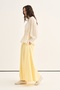 Women's Organic Cotton Drawstring Lace-Up Blouse Vanilla - 3