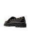 Mansion Stud Loafer, Luxury Men's / Women's Shoes with Black Patent Leather and Antique Metal Detail - 3