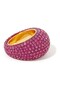 Pave Dome Ring, Domed Design with Crystals - 2