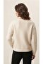 Stone Detailed Zippered Cardigan - 3