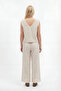 Crinkle V-Neck Sleeveless Blouse - 2