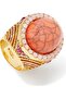 XL Oval Cocktail Ring, Big Oval Stone Fancy Ring - 2