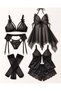 Luxury Black Dowry Set – Butterfly Nightgown Premium Set - 3