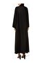 Elegant A-Line Notch Collar Abaya with Comfortable and Stylish Design Ideal for Everyday Wear - 3