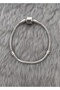 Simple Cylinder Clip Snake Chain Charm Bracelet – Silver Color Tarnish-Resistant Steel Minimalist Bracelet - 6