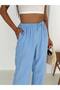 Linen Trousers with Pockets - Baby Blue Baby Blue - 3