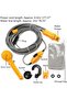 Portable Shower DX3612, 60W, 2M Pipe, 12V Car Lighter Socket 5M Wire Length, Outdoor Camping Use, Car Power Adapter, Handheld Showerhead, Garden Watering - 4