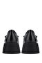 Women's Genuine Leather Black Loafer Shoes - 4