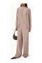 Mulberry Silk Long Sleeve Blouse with Panel Detail, Round Neckline and Elegant Design - 2
