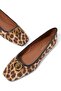 Chelsea Leopard Patterned Square Toe Ballerina Shoes - 5