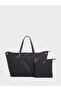 Wanderer Black Nylon Travel and Sports Bag + Pouch