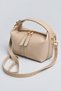 Women's Vegan Leather Lined Buckle Shoulder Bag - 2