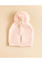 Girls Knitted Beanie & Booties Set with Bows - 6