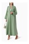 Lightweight Crepe Fabric Design for Stylish Collar Detailed Long Abaya Fashion - 2