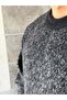 Transitional Pattern Crew Neck Knitwear Black - 6