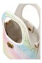 Small Chelsea Crystal Mini Bucket Bag 17X12X12 cm Suede and Sparkle Design - 2