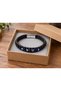 Esmelio Azure Guard Black Leather Men's Bracelet - Double Layer with Blue Evil Eye Beads - 2