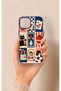 حافظة سيليكون متوافقة مع هاتف iPhone 13 بتصميم لطيف على شكل قطة وزهرة