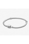Simple Cylinder Clip Snake Chain Charm Bracelet – Silver Color Tarnish-Resistant Steel Minimalist Bracelet - 3