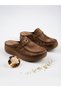 Mona Taba Suede Orthopedic Sabo Slippers Nk20102